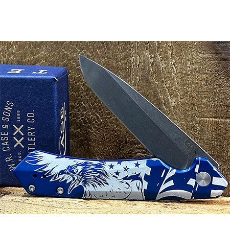 Case Knife Blue Anodized Kinzua Spear 10780