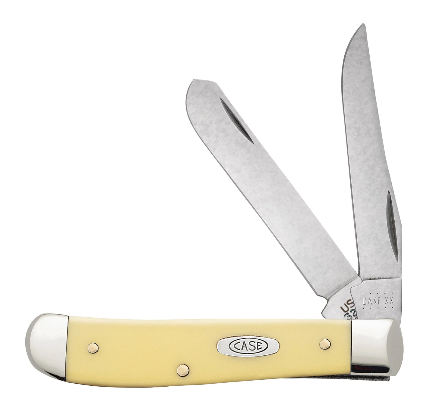 Case Knife Yellow Synthetic Mini Trapper 80029