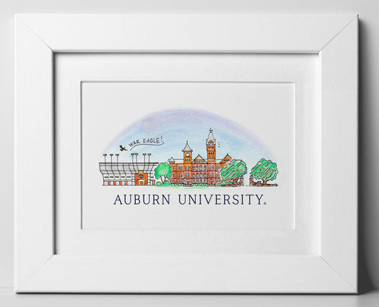 Auburn Skyline 8x10 Print