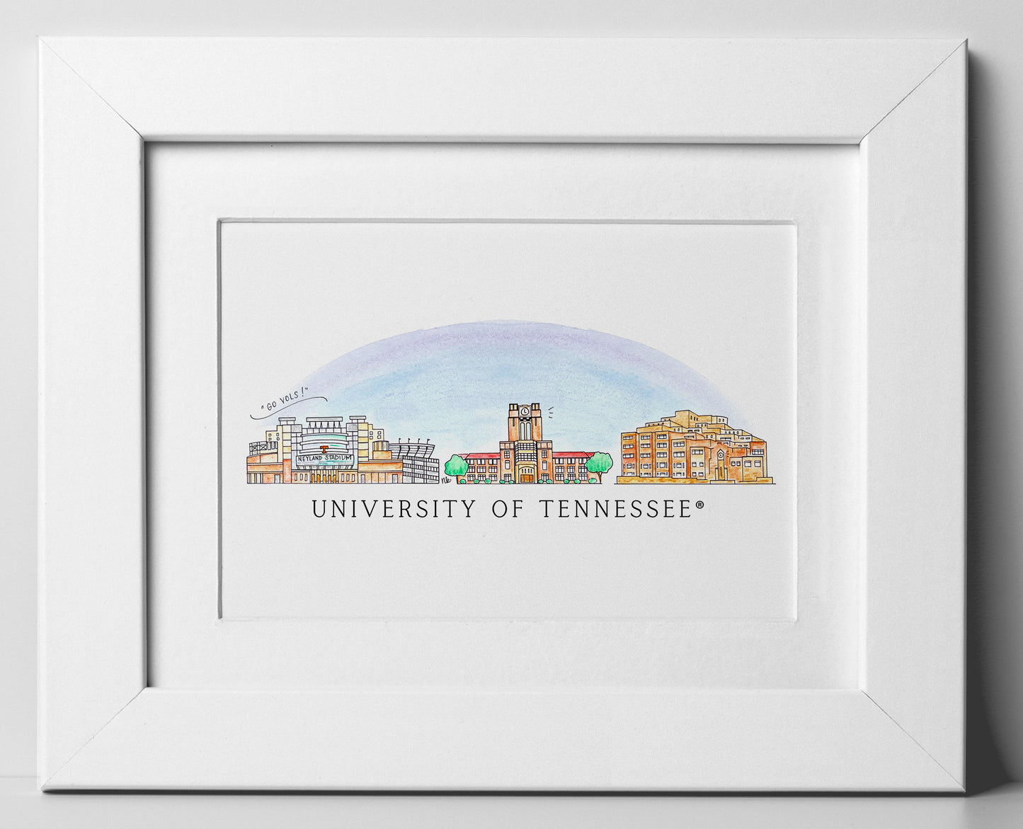 Tennessee Skyline 8x10 Print