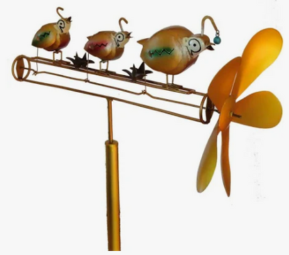 Quail Family Whirligig