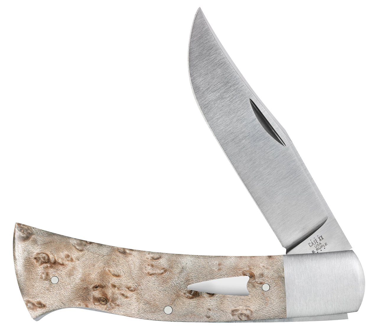 Case Knife Ruple Birdseye Maple Axe Handle 47544