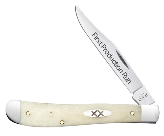 Case Knife Natural Bone Slimline Trapper 93312